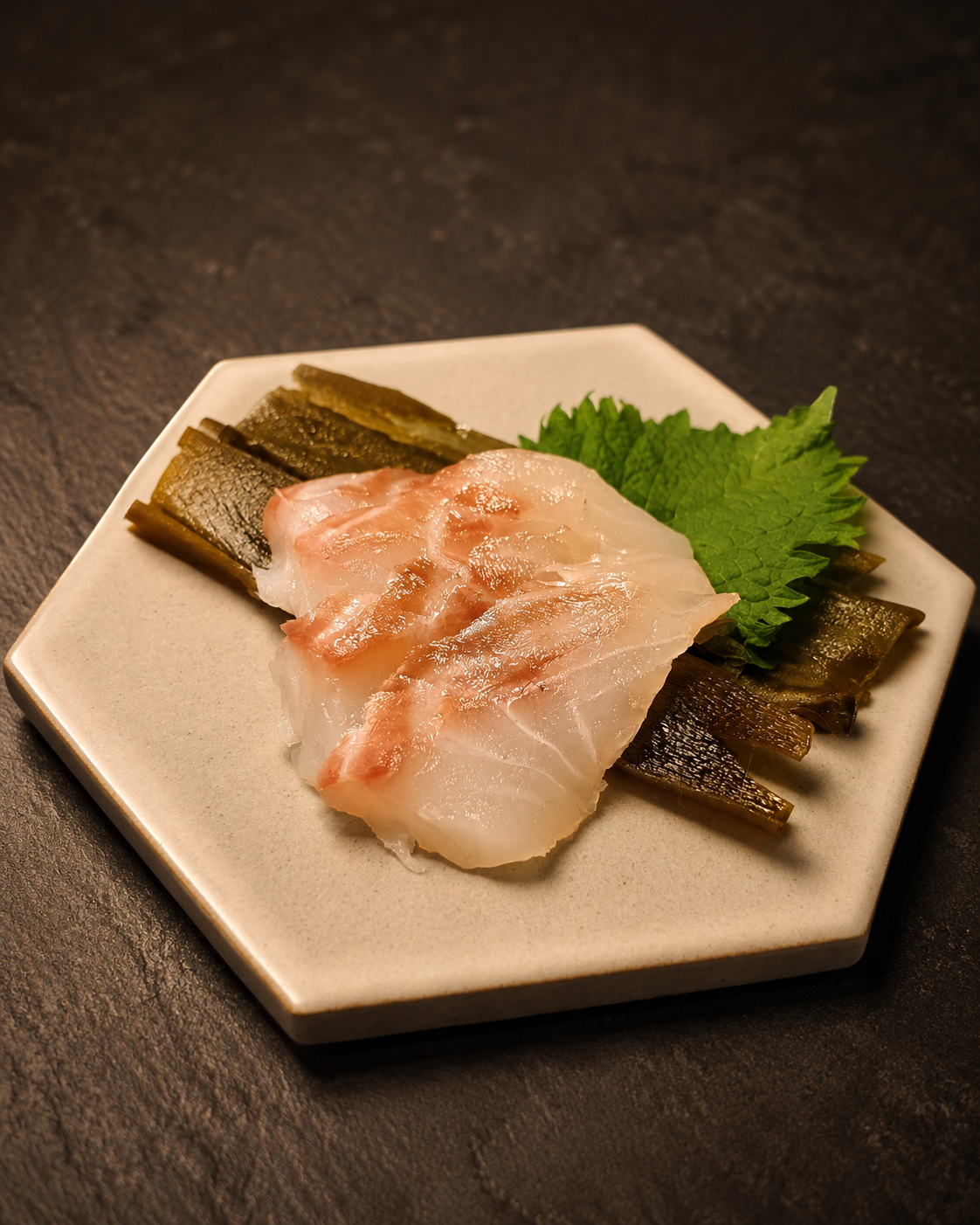 鮮魚の昆布締め