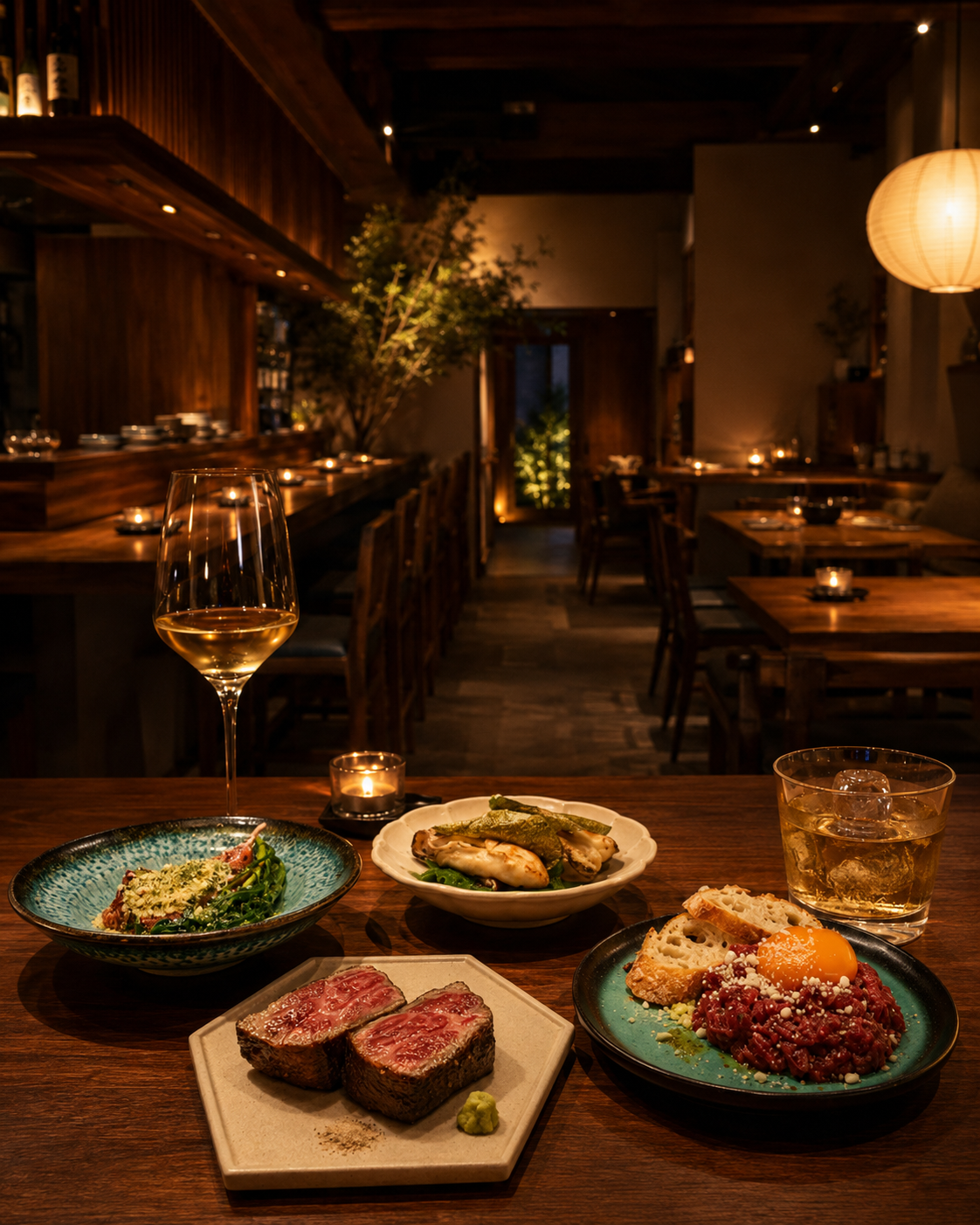 WANKOの料理と店内